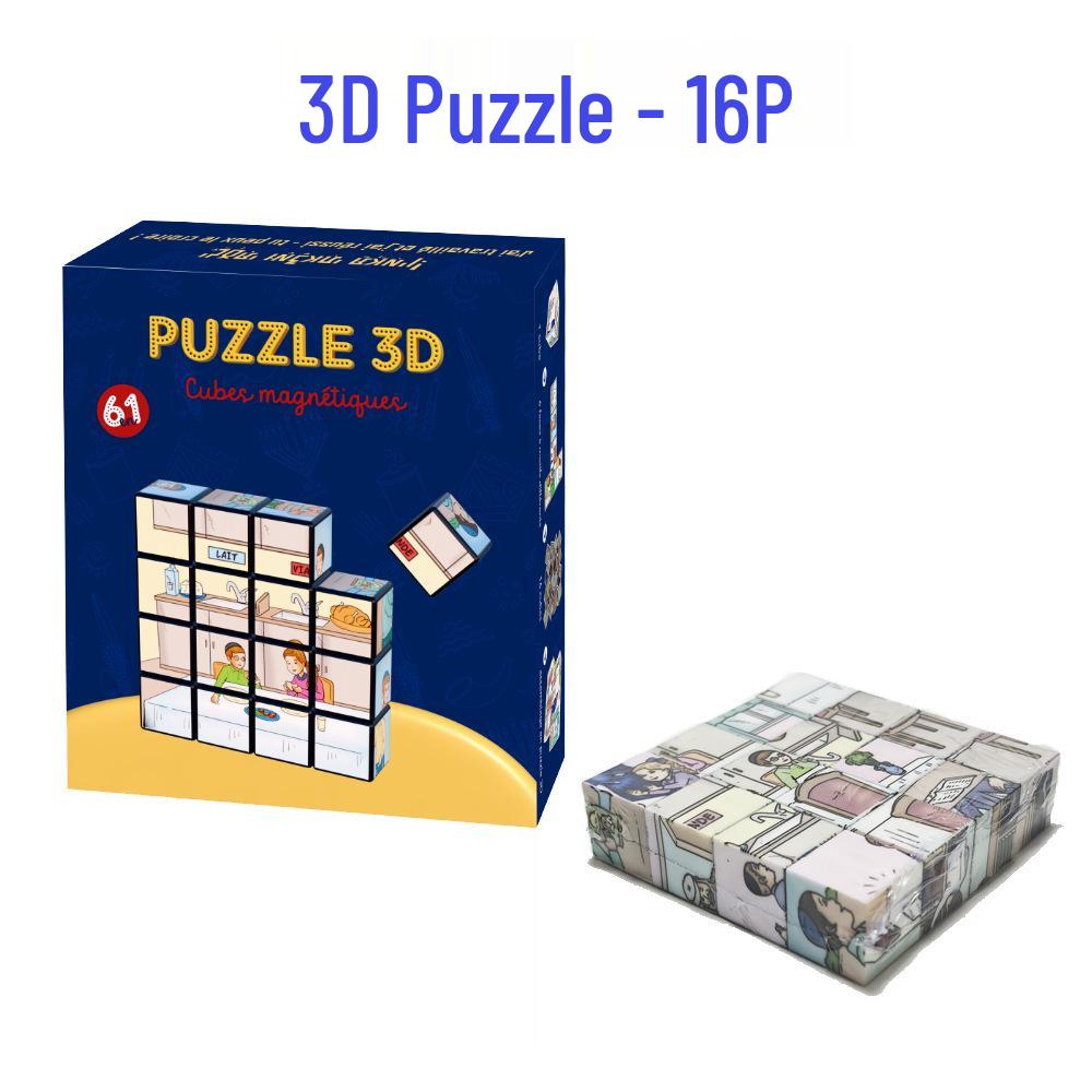 My Magnetic World: 3D Six-Sided HD Printing Cube Puzzle