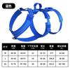 Reflective Adjustable Dog Harness With 3-Section Leash Outdoor Walking Escape-Proof Chest Vest In Black Red Blue