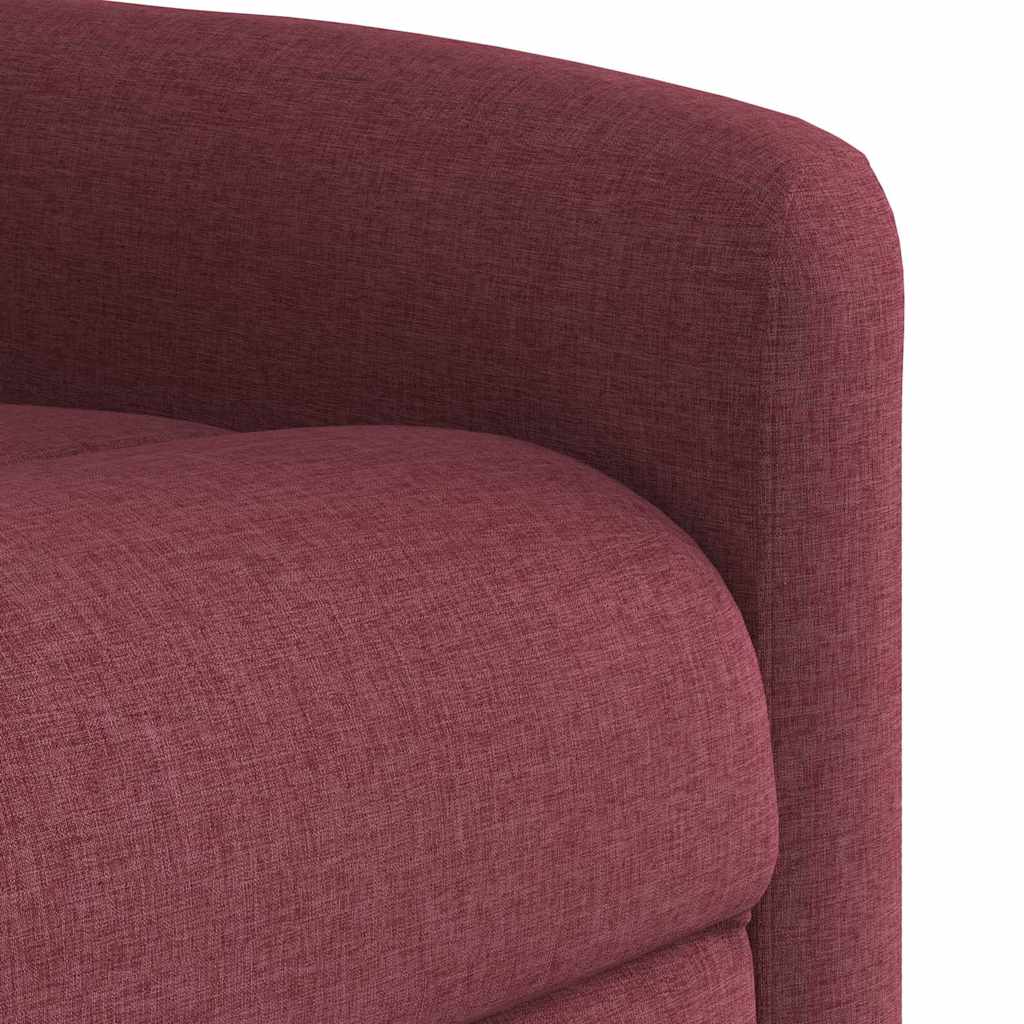 Relaxation Armchair Burgundy Fabric