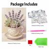 Lavender pearl painting handmade DIY 5D creative ornaments living room home decoration painting with succulents