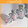 Adorable Tom And Jerry Deformed Plush Toy Doll Cuddly Cartoon Tom Cat Jerry Mouse Gift