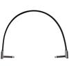 Câble Instrument Patch - ERNIE BALL - EEB 6227 - Coudé Fin Et Plat - 30 Cm - Noir