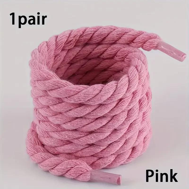 Handmade Braided Shoelaces - Durable and Thick Canvas Shoe Accessories for Lightweight Footwear