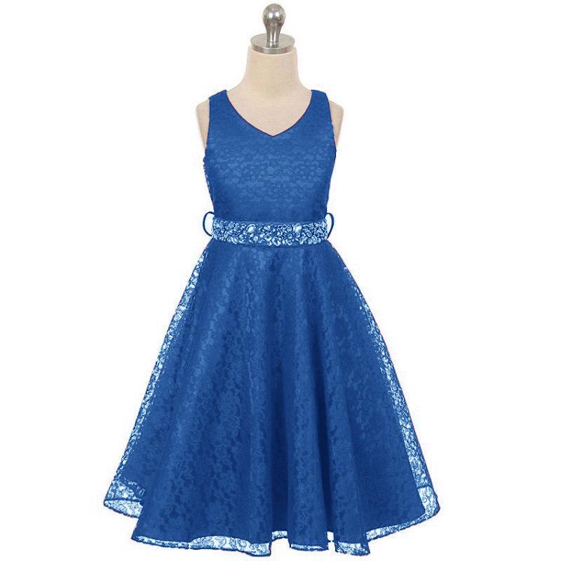 Kinderkleider in Großkinder-Prinzessinnenkleid Geburtstagsparty Spitze Kinderkleid Kindergarten Abschlusskleid für Mädchen