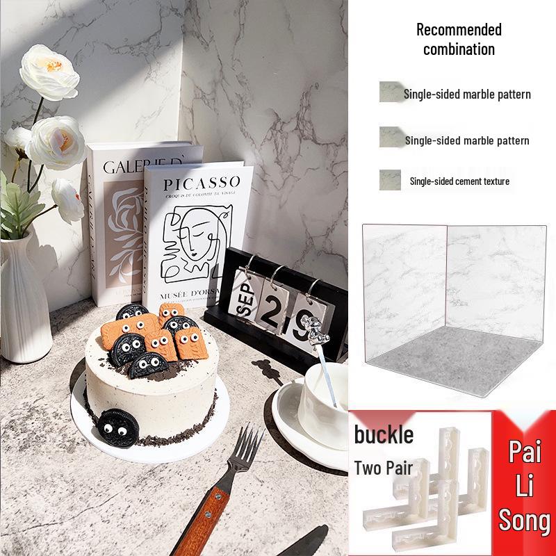 Retro Window Cake Baking Photography Background Board - Wood Grain Props for Studio Scenes