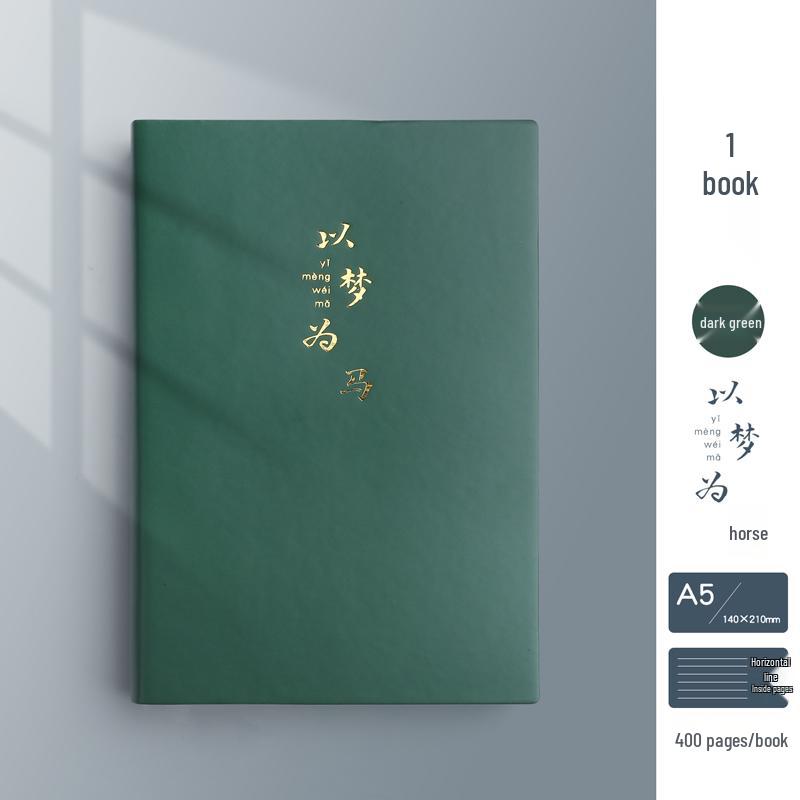 Soft Leather Business Notebook for Meetings & Notes - Thickened Cover