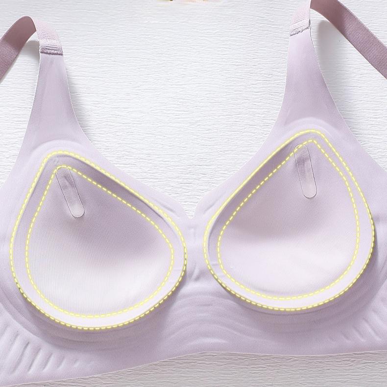 Bra for Women Without Steel Rings Soft Support Bra Jacquard Sports Comfort Bra