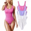 Women's U-neck Sleeveless Tank Top Bodysuit