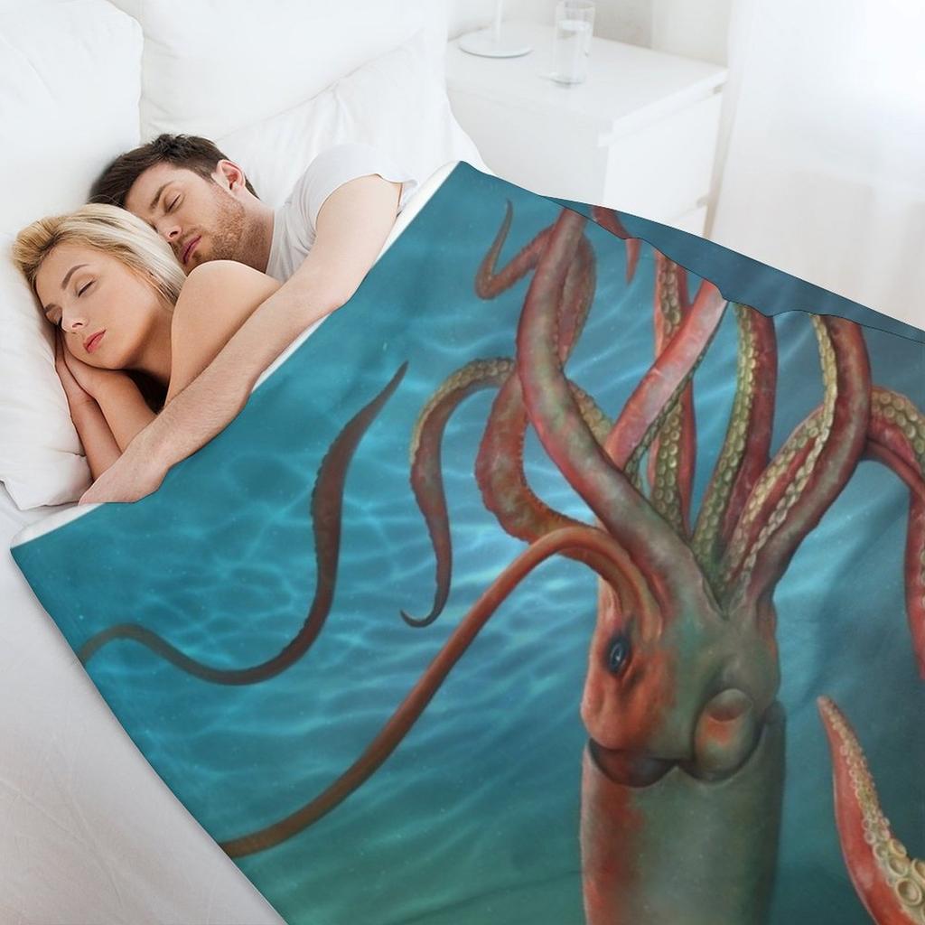 Riesenkalmar Überwurfdecke Thermik für Reisen Furrys Weiche Betten Bettdecke Decken