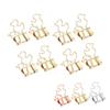 20Pcs Paper Clips Strong Clamping Force  Iron Little Duck Design Wide Application Small Binde