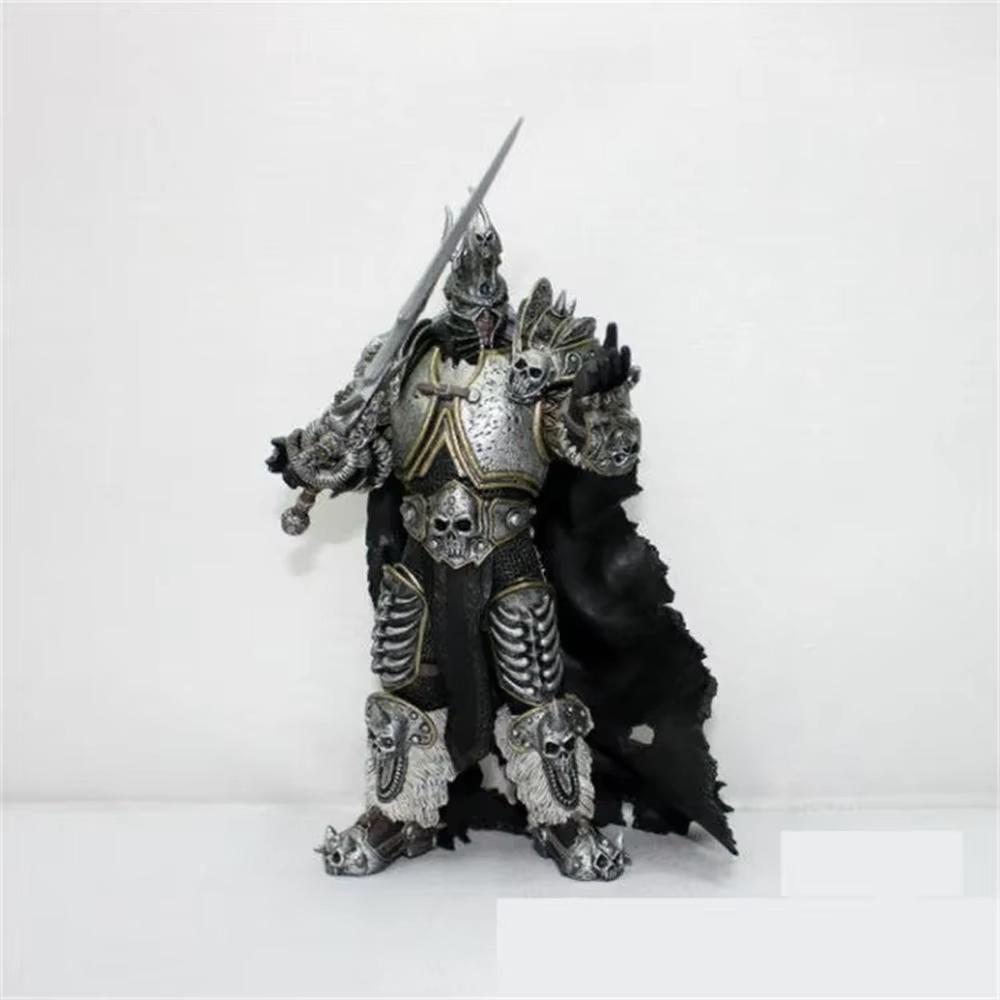 WOW The Lich King Arthas Menethil 7 Inch PVC Action Figure Fall Of The Lich King Collectible Toy Model For Warcraft Game Fans