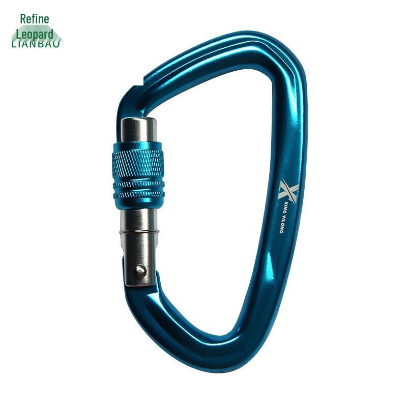 Professional D-Shaped Screwgate Climbing Carabiner