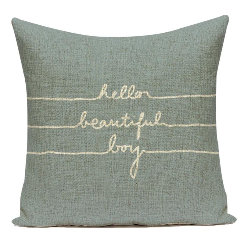 Modern Home Decoration Letter Home Sweet Home Decorative Pillows Case Polyester Cushion Cover For Living Room Capa Almofadas