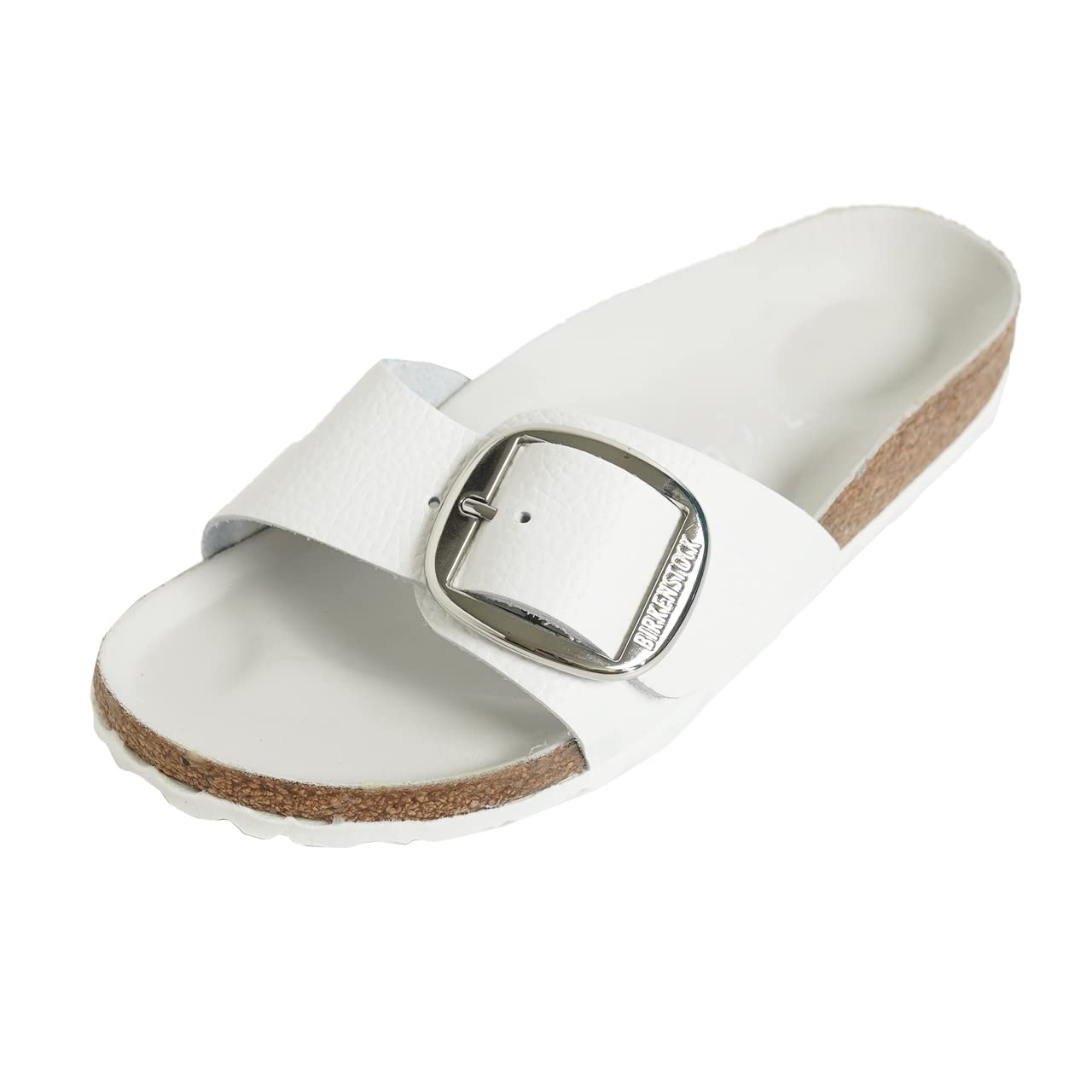 

Birkenstock Madrid Big Buckle Grained Size 38 Women s Sandals, White, GC1018866, Leather, Narrow, (24.5)