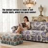 Full Wrap Stretch Milk Silk Sofa Cover Anti-Slip Skirt Style Sofa Protector Nordic Home Furniture Elastic Fitted Sofa Cover
