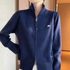 The New Autumn and Winter Double-zipper High-neck Knitted Sweater Is A Versatile Loose Long-sleeved Cardigan for Women