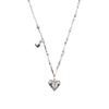 HIGHSCHOOLDISCO Heart Cubic Mix Chain Necklace