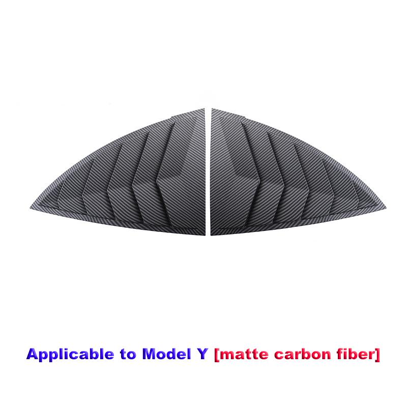 For Tesla Model Y 2024 Blinds Decoration Rear Triangular Window Spoiler Louver Shutter Cover Model Y 2020 2024 Accessories