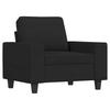Vidaxl Armchair, Black, 60 Cm, Upholstered In Fabric