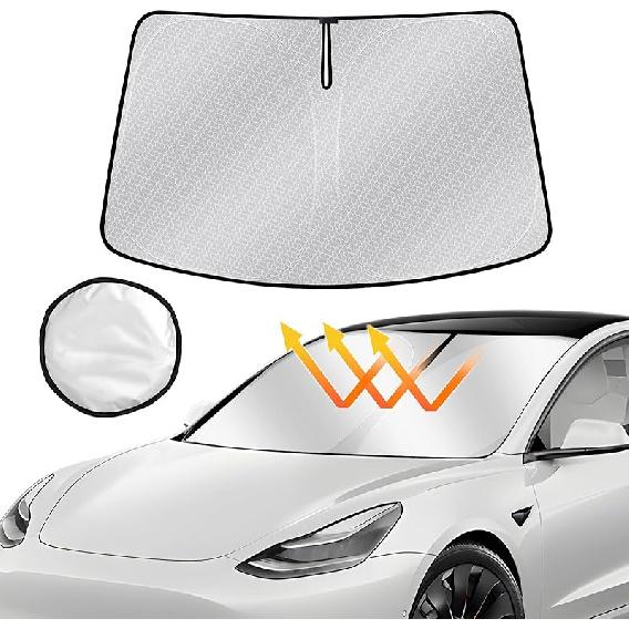 Windshield Sun Shade For Toyota Tundra -2024 2025, Upgraded Nano Material Front Window Shade Cover For Tundra -2025, Foldable Sunshade Tundra