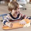 1PC Mini Wooden Desktop Bowling Game Toy, Classic Desk Ball for Kids