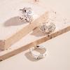 3Pcs/Set Exaggerated Irregular Geometric Rings for Women Men New Personality Gold Silver Color Joint Rings Party Jewelry Gifts