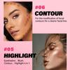 Colorete Líquido Iluminador Colorete para Rostro Altamente Pigmentado Maquillaje para Rostro 6 Colores Sombra de Ojos Colorete en Crema