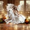 1 шт. Казковий Фантастичний Ангел Єдиноріг 2D Плоска Акрилова Скульптура Офіс Дім Декор Прикраса
