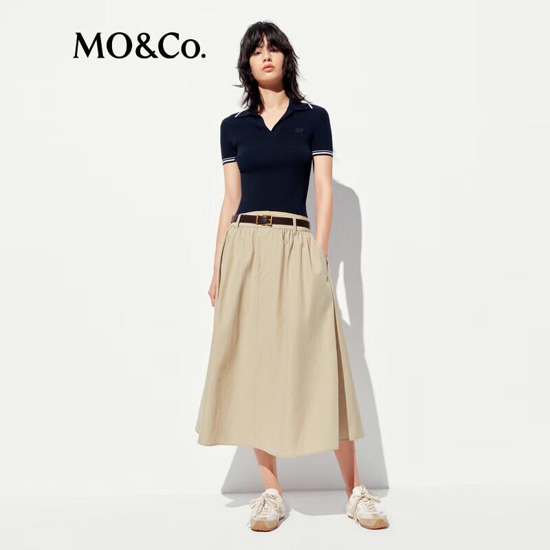 MO&Co. Women s UPF50+ Sun Protection A-Line Midi Skirt L