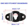 uxcell Wall Mount Speaker Hanger Clothes Rack Iron Hanger Plate Accessory for Surround Sound Box Audio Speaker Hanging 10pcs Bracket, 4.8cm Length,
