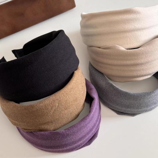 Breitkrempiges Stirnband Verdickte Schwammpolsterung Weicher Strickstoff Haarreif Herbst Winter Vielseitig Haar