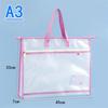 A3 A4 Project Bag Large File Bag for Quilting Craft Storage Bag Transparent Grid Mesh Zipper Drawing Sketch Storage Bags