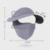 Eis Seide Sonnenschutzmaske UPF50+ Ganzgesichts-Anti-UV-Nackenschal Staubdicht 3D Atmungsaktiv Sonnenschutz Gesichtsmaske Outdoor 1 Stück