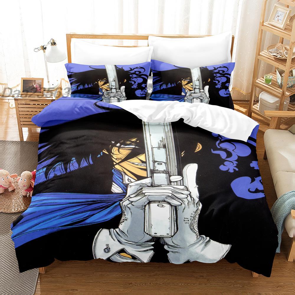 3D Printing Anime Hellsing Bedding Set Single Twin Full Queen King Size Bed Set Adult Kid Bedroom Duvet Cover Sets Home Textiles