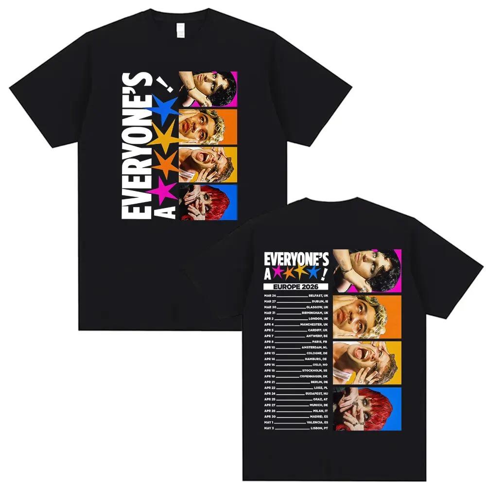 5 Seconds of Summer Everyone s A Star 2026 Europe Tour Graphic Cotton Fashion Hip-Hop Streetwear Unisex T-Shirt 4XL