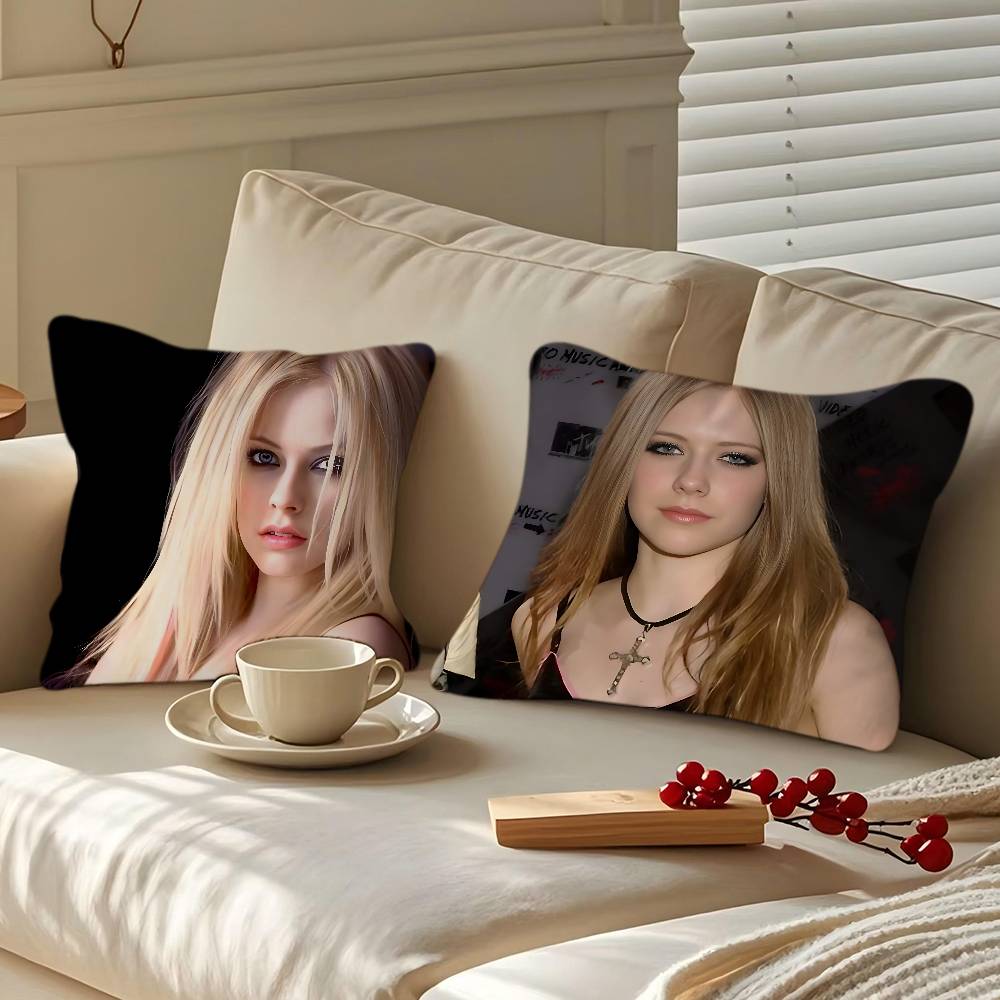 A-Avril Lavigne Kissenbezug 30x50 Polyester Sofakissen Dekorative Wurfkissen Heimdekoration Kissenhülle