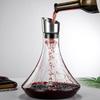 Nuevo Decantador de Vidrio Transparente de Alto Borosilicato, Dispensador de Vino Tinto, Forma de Montaña Nevada Decantador de Vino Tinto de 1000 ml