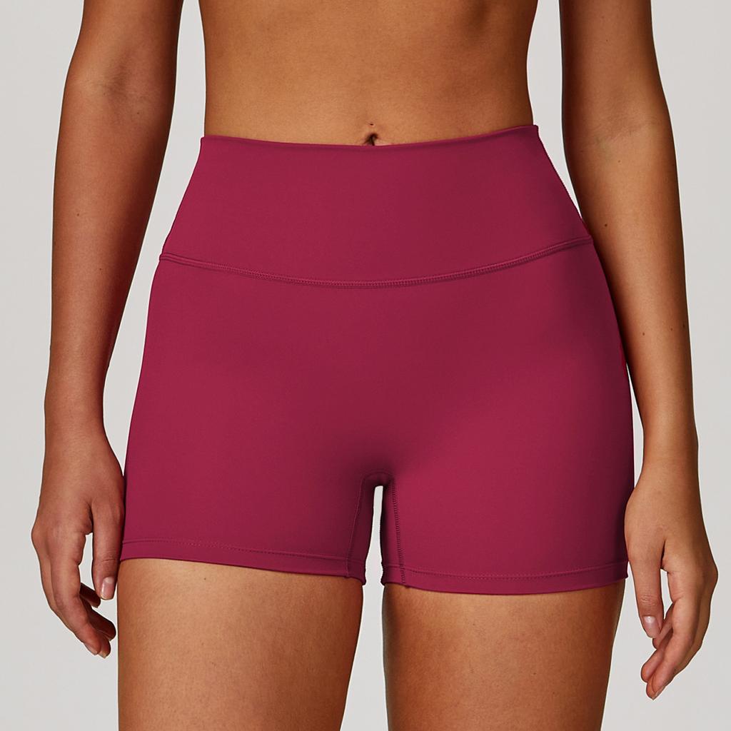 New Woolen Tight Yoga Shorts For Women, High Waist And Waist Tight Fitness Shorts, Hip Lifting Running Shorts For Women