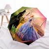 1pc Wicked Automatic Folding Umbrella - Compact 8-Rib Design, Durable Plastic & Iron, Daily Use F104012