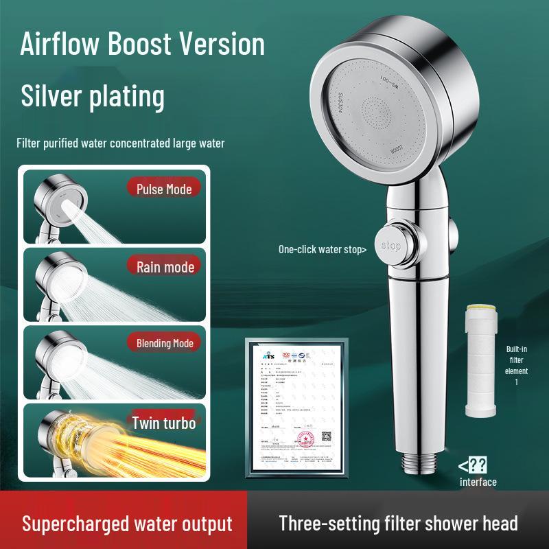 

Three-Speed Handheld Rain Shower Head