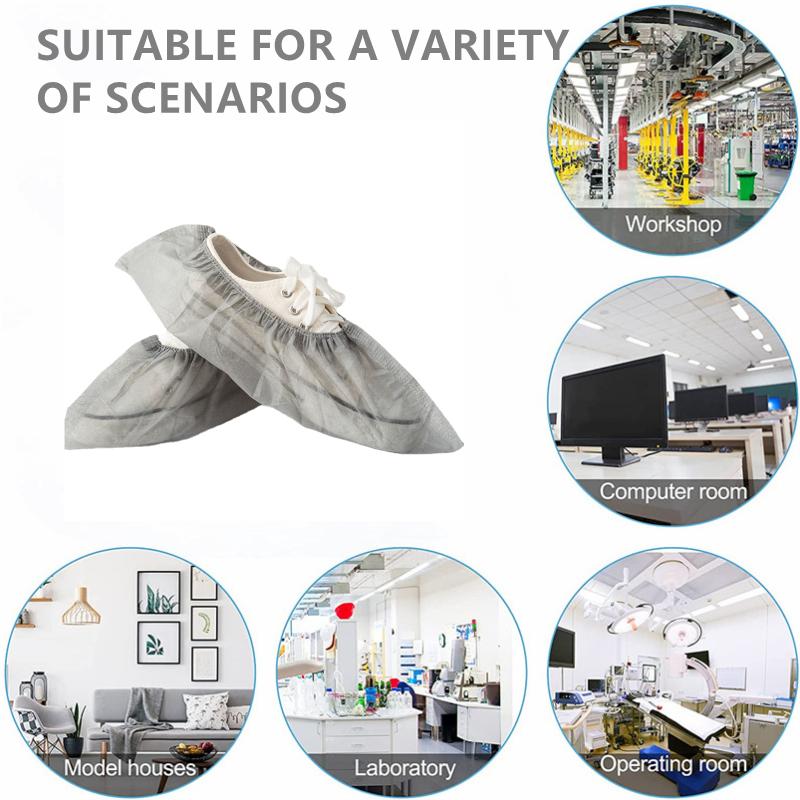 Καλύμματα Παπουτσιών Μίας Χρήσης 100 ΤΕΜ Αντιολισθητικά Ανθεκτικά Αδιάβροχα Καλύμματα Μπότας για Δάπεδα Εσωτερικού Χώρου Εξωτερικού Χώρου Χώρου Εργασίας Παπούτσια Μποτάκια Προστατευτικό