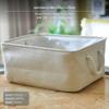 2Pack Soft Woven Fabric Storage Box, Foldable Clothes Organizer, Cleanable, Home Closet, Bedroom