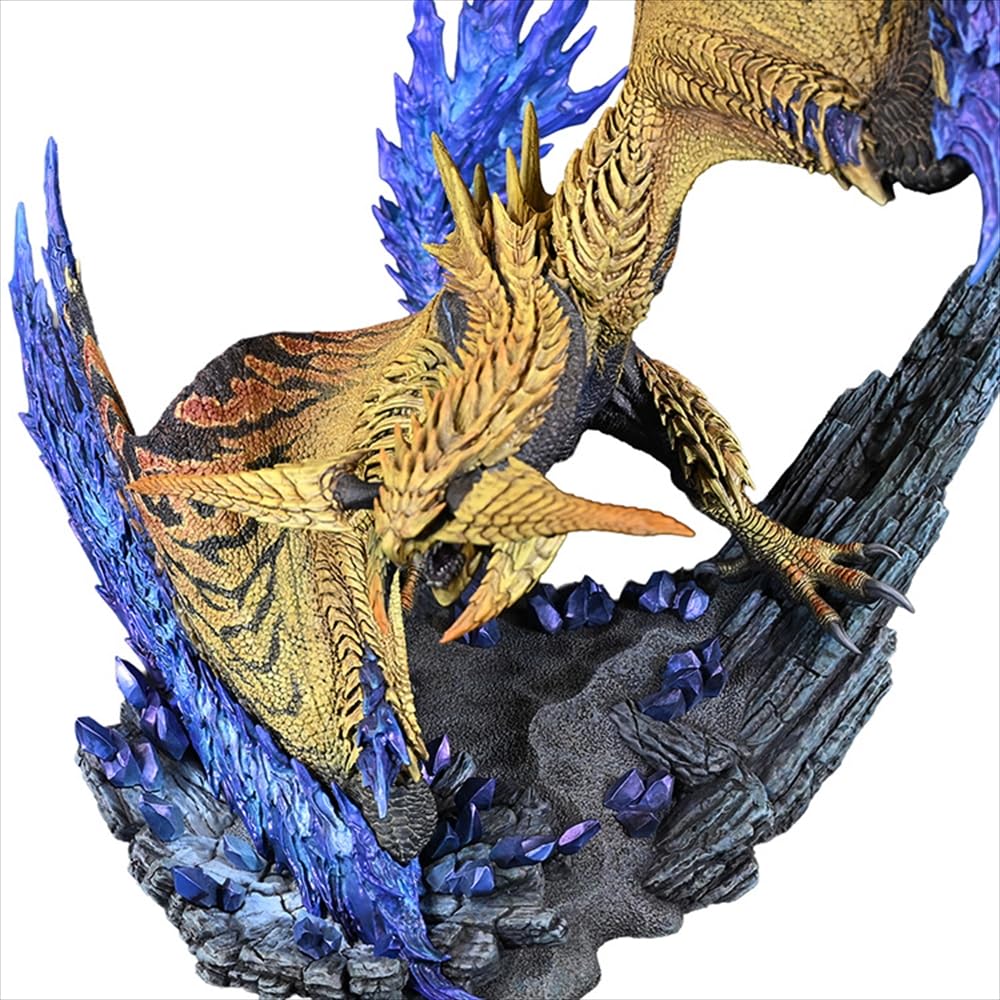 Capcom Monster Hunter Wilds Capcom Figure Builder Creator's Model: Thunder Dragon Le Dow, approximately H280 x W260 x D313mm, PVC