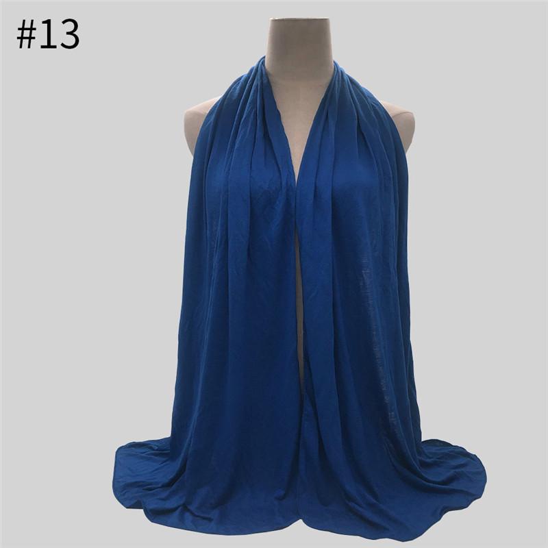 170X60Cm Modal Cotton Jersey Hijab Scarf Ramadan Long Muslim Shawl Plain Soft Turban Wraps For Women Africa Headband
