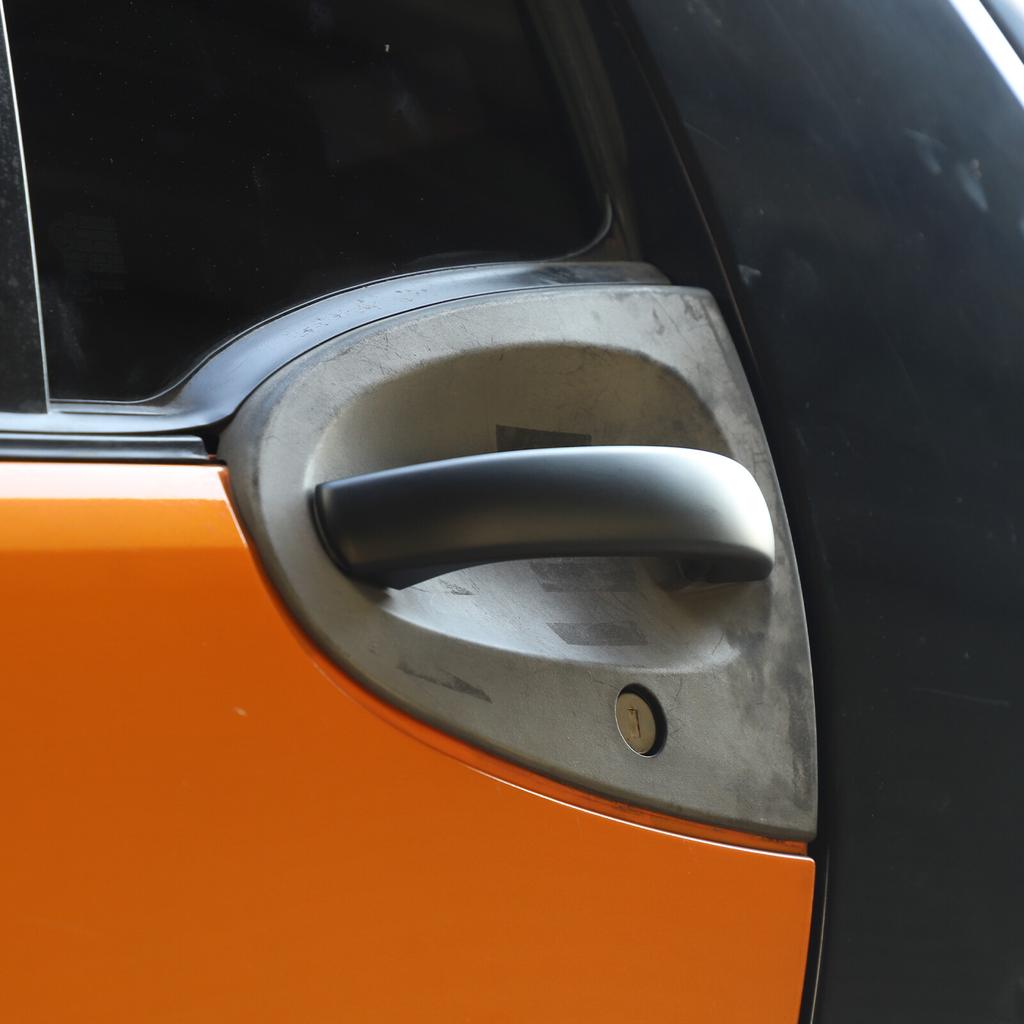 Matte Black Outer Door Handle Cover Trim For Benz Smart Fortwo 451 2009-2015