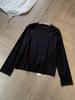 High-Grade Soft Pima Cotton Women's Long-Sleeve T-Shirt - Round Neck, Center Back Seam, Super Skin-Friendly, Simple Solid Color.