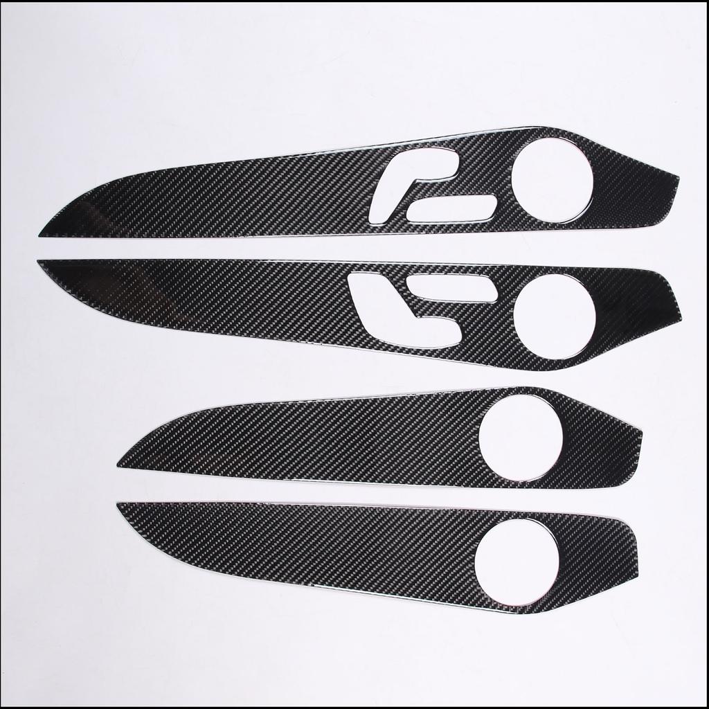 For Mercedes-Benz C-Class GLC W205 C180 2014-2020 Car Interior Doors Decoration Panel Cover Trim Soft Carbon Fiber Accessories