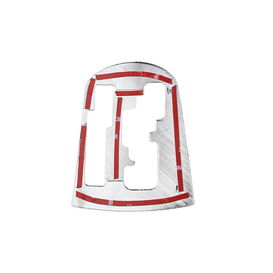 Chrome Car Gear Knob Panel Cover for Hyundai Solaris Accent 2011-2015 AT LHD Shift Knobs Sticker Decoration Trim Covers Styling