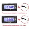 4 in 1 Water Oil Temperature Time Voltage Gauge LCD Digital Display DC12V Universal for Motorcycle M14x1.25