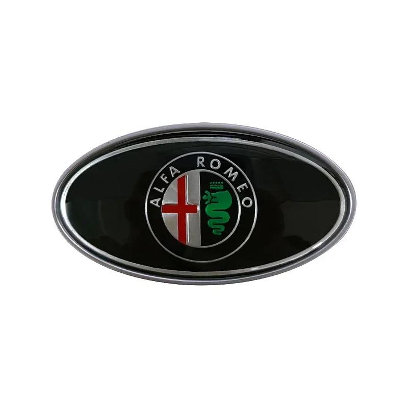 Metalowe Godło Przód Bagażnik Samochodu dla Alfa Romeo 155 156 159 Mito Giulia GT Brera Spider Giulietta 147 166 147 Akcesoria Samochodowe